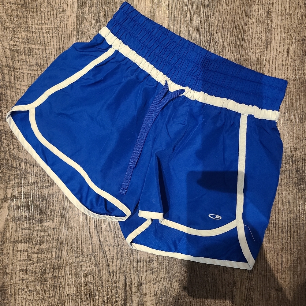 Champion Blue and White Women's Athletic Shorts